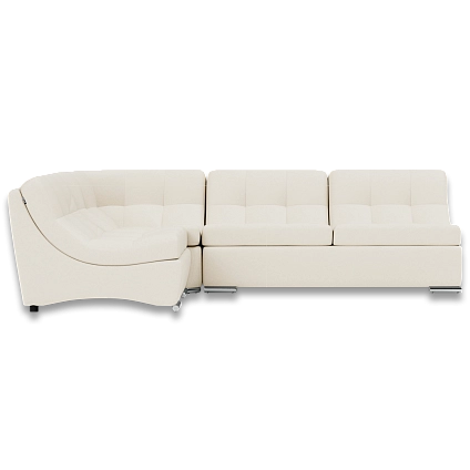 Двухместный угловой диван из кожи