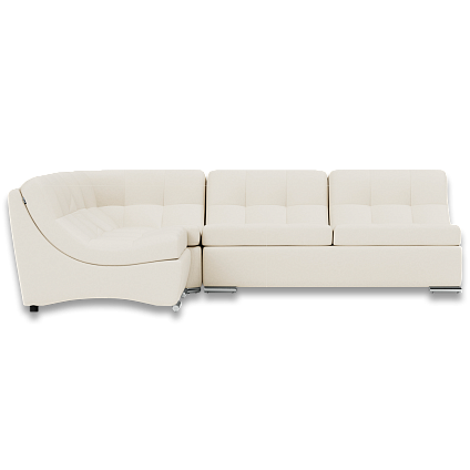 Двухместный угловой диван из кожи